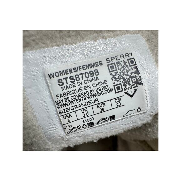 Sperry women's Saltwater Wool Duck boot waterproof lined lace up gray Sz 6 - Picture 11 of 11